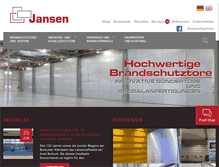 Tablet Screenshot of jansentore.com